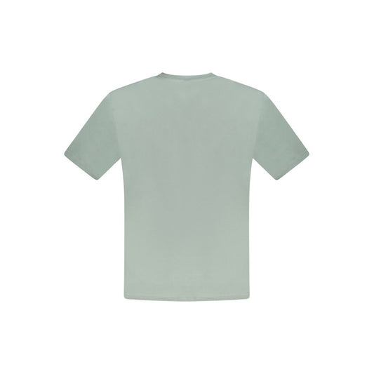 Green Cotton Men T-Shirt