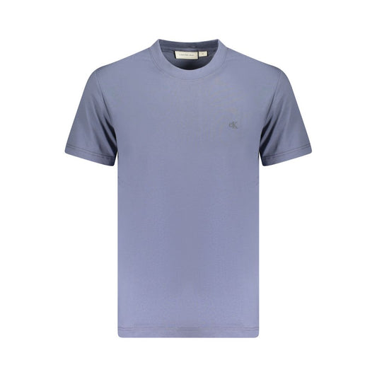 Blue Cotton Men T-Shirt