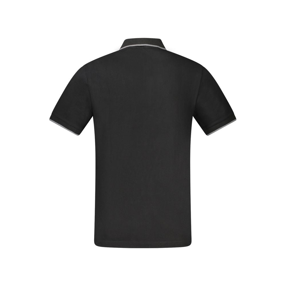 Black Cotton Polo Shirt