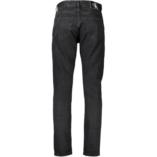 Black Cotton Men Jeans
