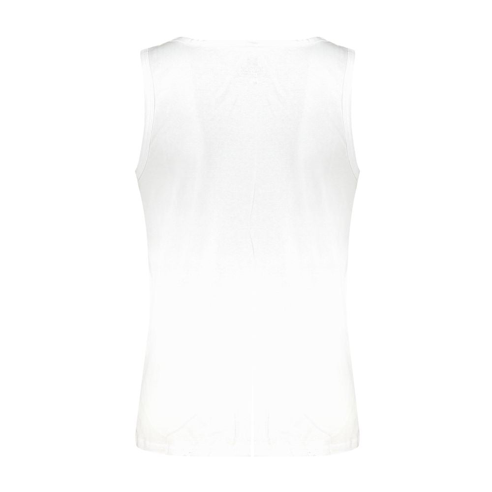White Cotton Men's Tank Top