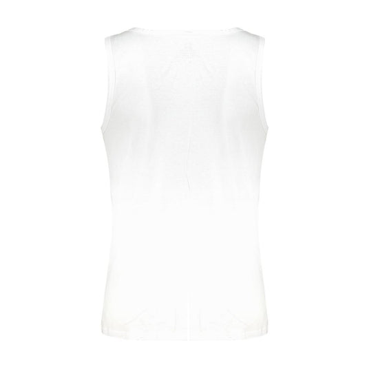 White Cotton Men's Tank Top