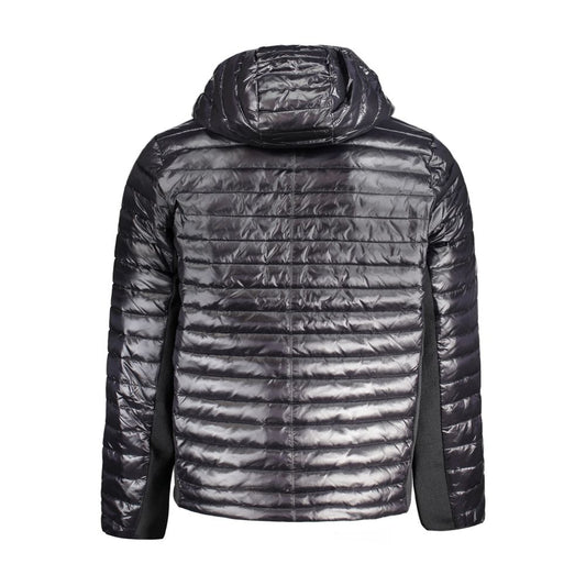 Black Nylon Men Jacket