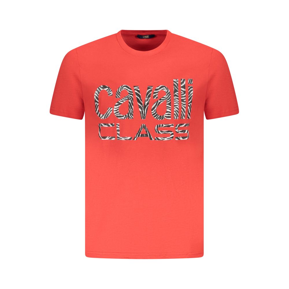 Red Cotton Men T-Shirt