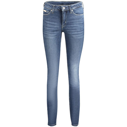 Blue Cotton Women Jeans