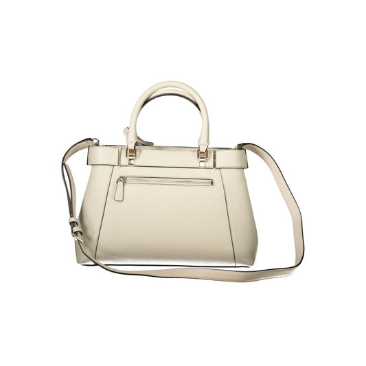 Beige Polyethylene Handbag