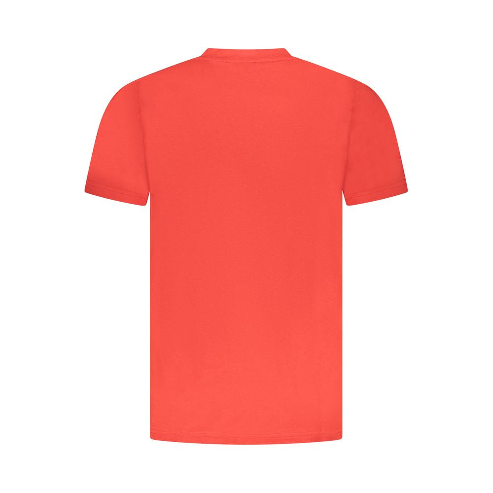 Red Cotton Men T-Shirt