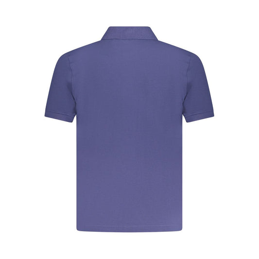 Blue Cotton Polo Shirt