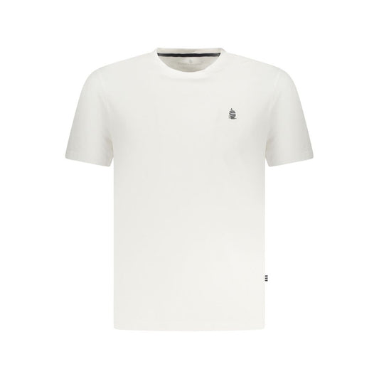 White Cotton Men T-Shirt