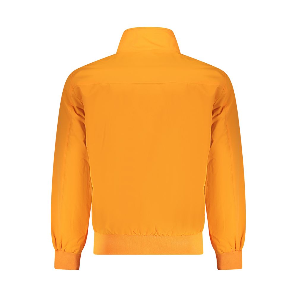 Orange Polyamide Men Jacket