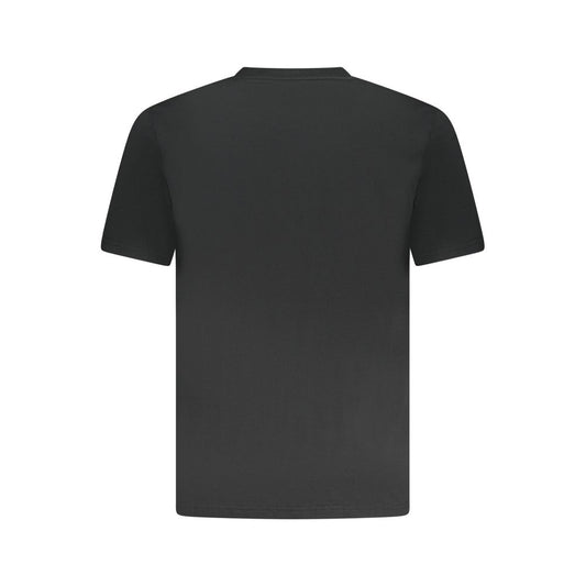 Black Cotton Men T-Shirt
