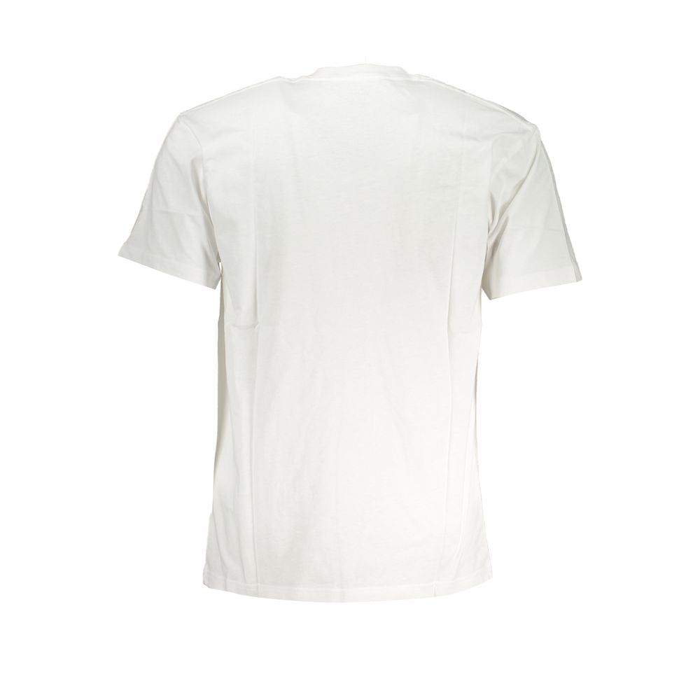 White Cotton Men T-Shirt