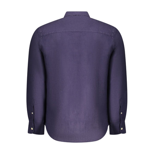 Blue Linen Men Shirt