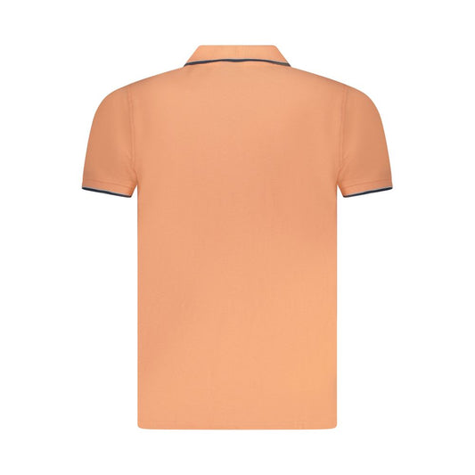 Pink Cotton Men Polo Shirt