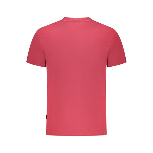 Red Cotton Men T-Shirt