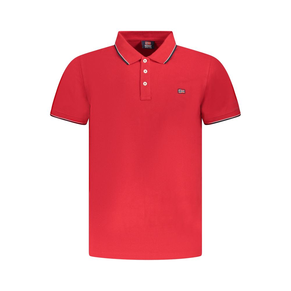Red Cotton Polo Shirt