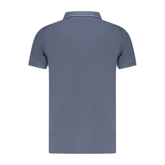 Blue Cotton Polo Shirt