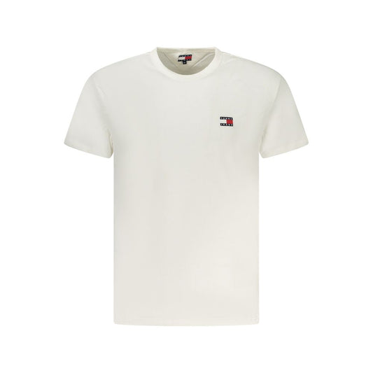 White Cotton Men T-Shirt