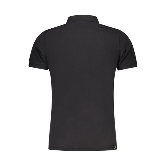 Black Cotton Polo Shirt