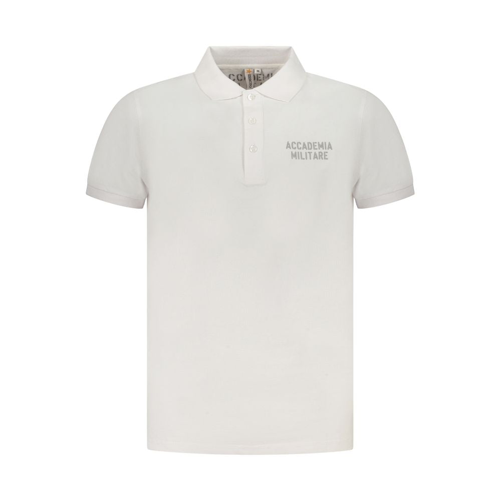 White Cotton Polo Shirt