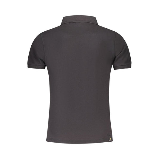 Black Cotton Polo Shirt