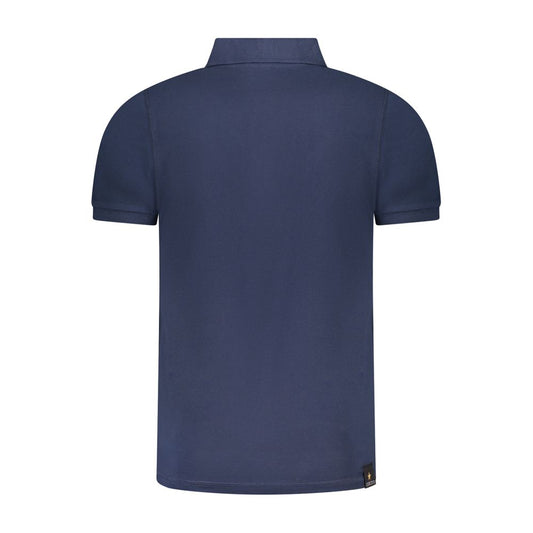 Blue Cotton Polo Shirt