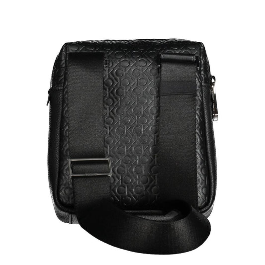 Black Polyester Shoulder Bag
