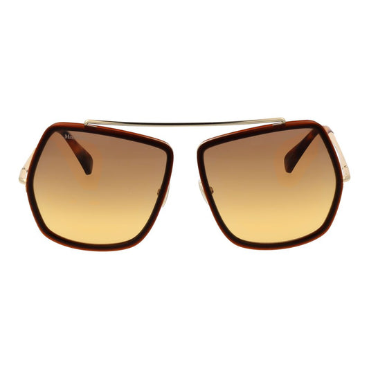 Brown Metal Sunglasses