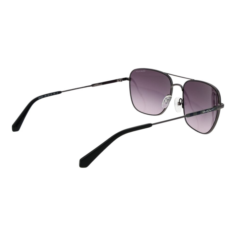Gray Metal Sunglasses