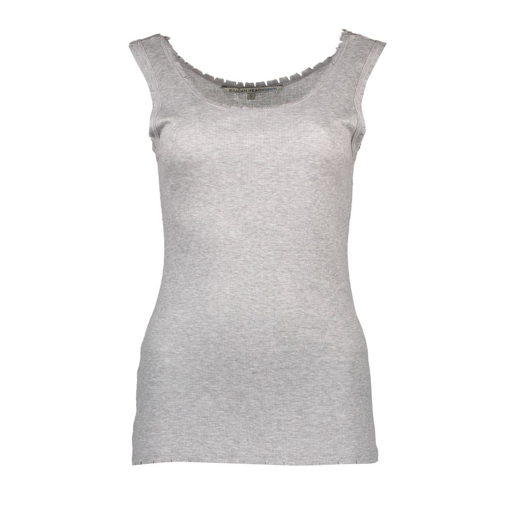 Gray Viscose T-Shirt