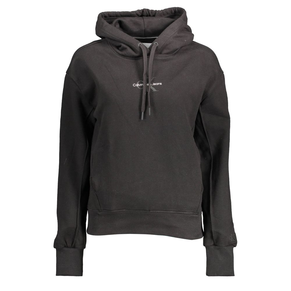 Black Cotton Sweatshirt