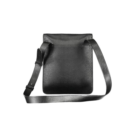 Black Polyester Shoulder Bag