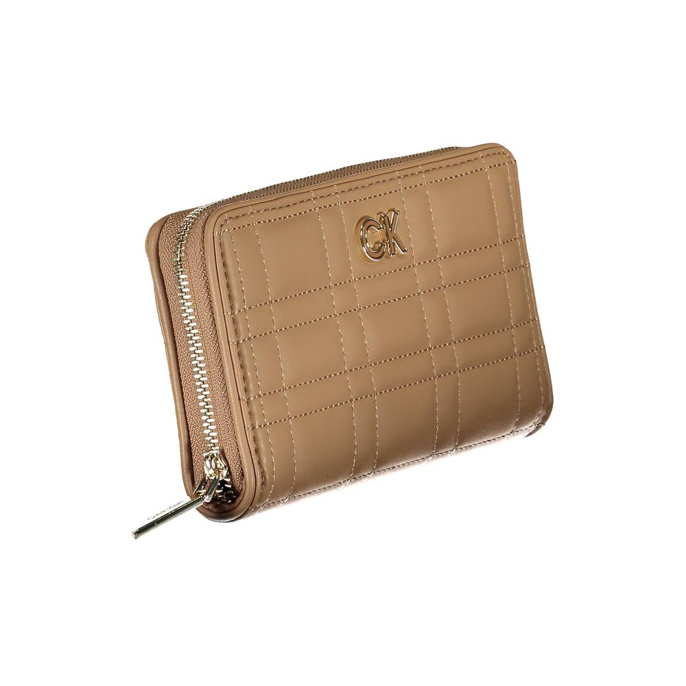 Beige Polyester Wallet