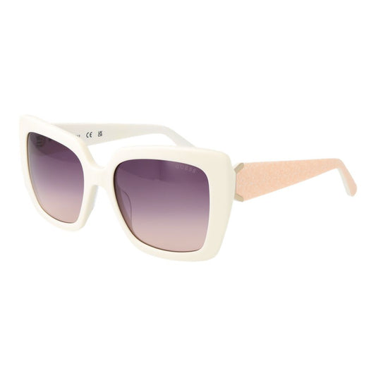 White Acetate Sunglasses