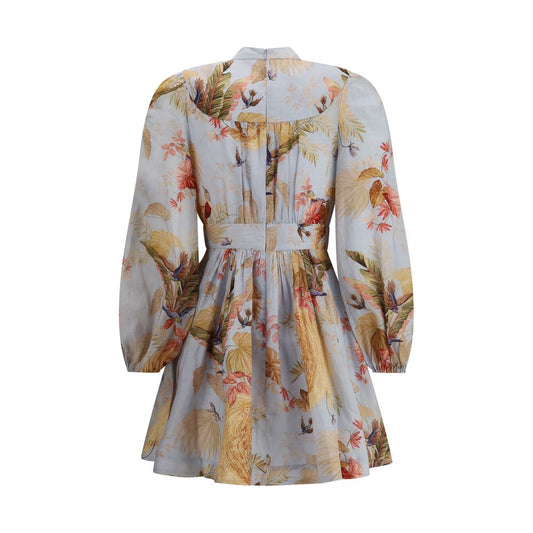 Multicolor Linen Casual Dress