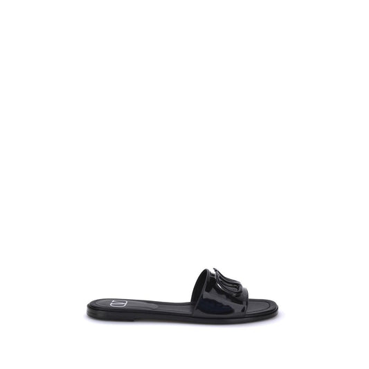 Black Calf Leather Bos Taurus Sandals