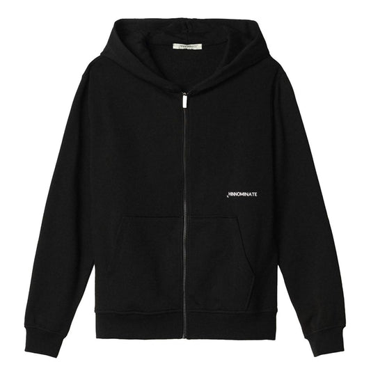 Black Cotton Men's Hooded Sweatshirt