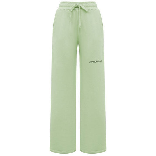 Green Cotton Women Palazzo Pants