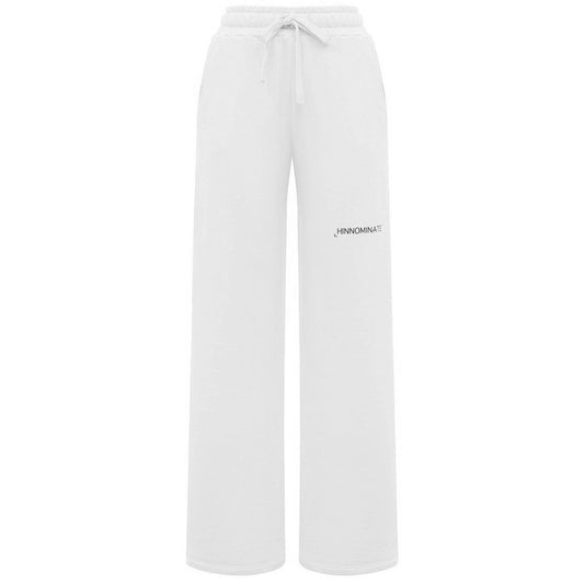 White Cotton Women Palazzo Pants