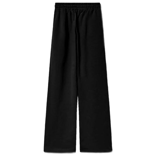 Black Cotton Women Palazzo Pants