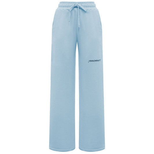 Blue Cotton Women Palazzo Pants