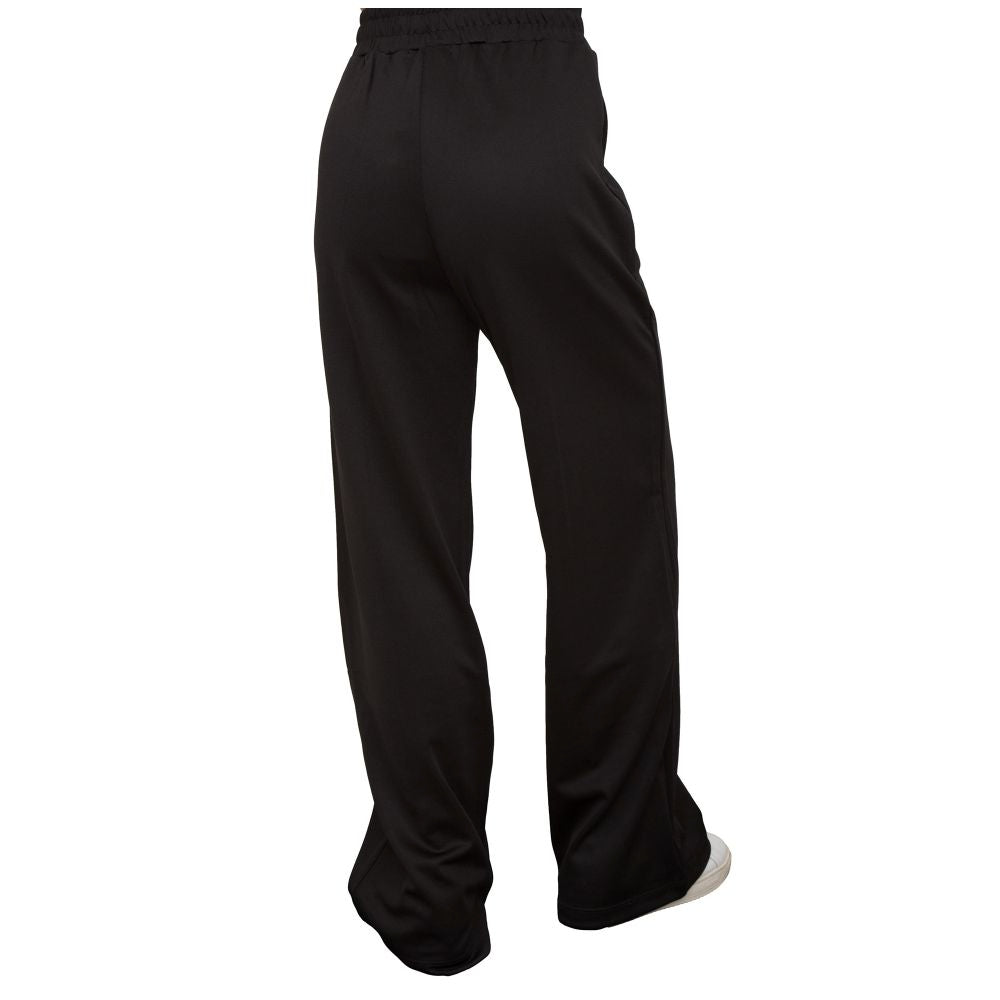 Black Polyester Women Trouser