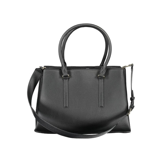 Black Polyester Handbag