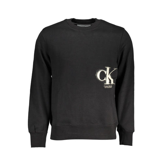 Black Cotton Sweatshirt