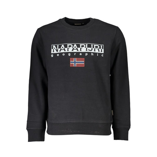 Black Cotton Sweatshirt
