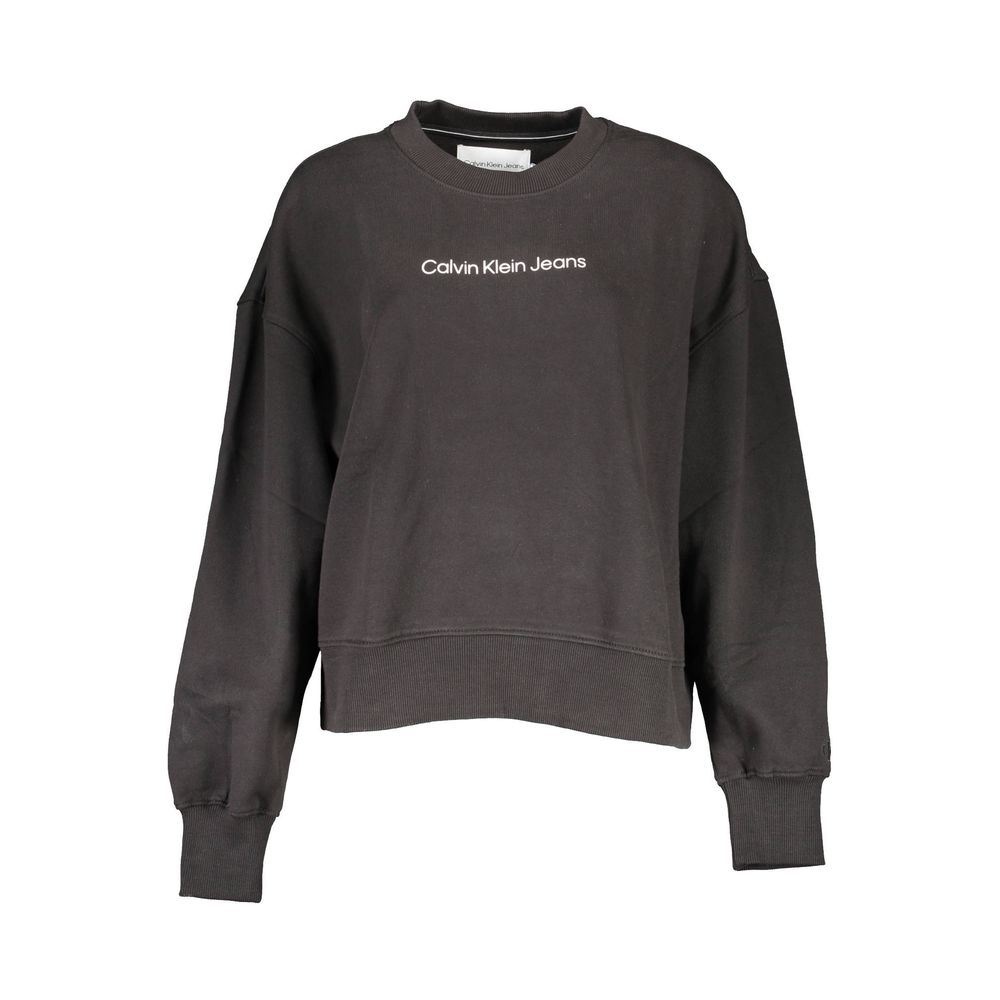 Black Cotton Sweatshirt
