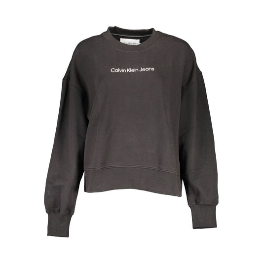 Black Cotton Sweatshirt
