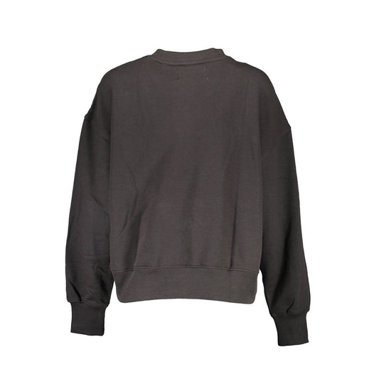 Black Cotton Sweatshirt