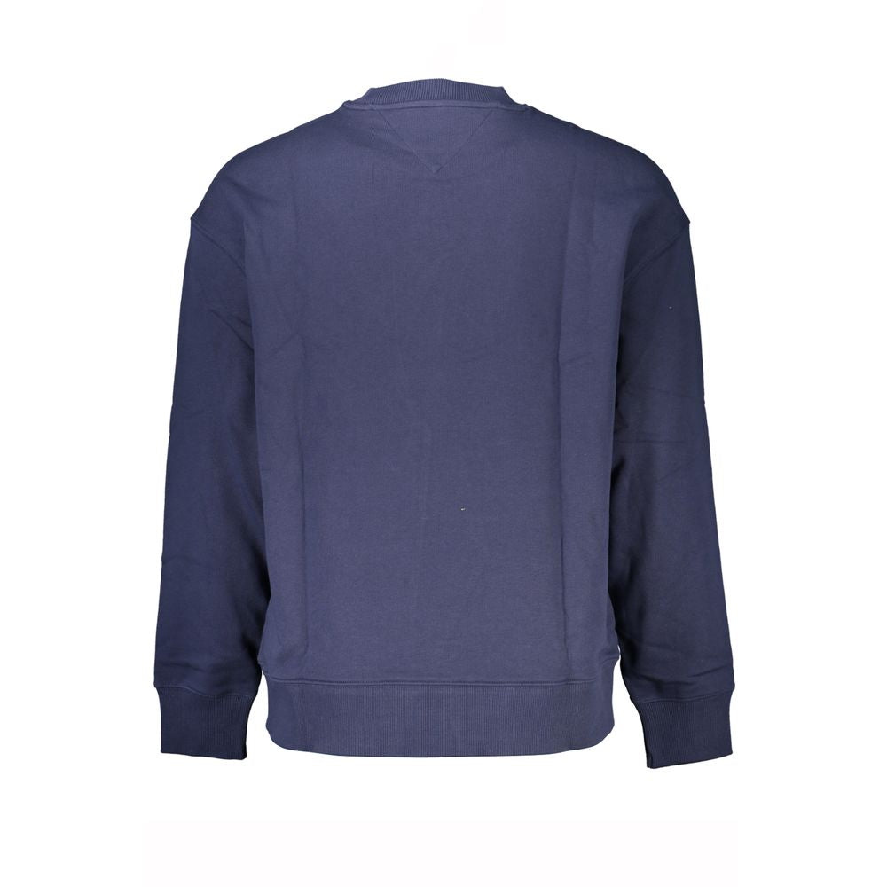 Blue Cotton Men Sweater