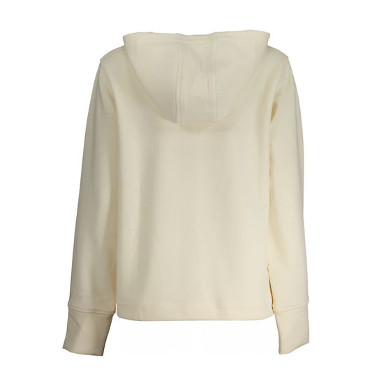 Beige Polyester Women Hoodie